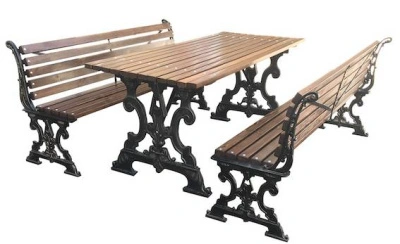 Комплект садовой мебели «Ампир» 1,8 м (с банкетками)