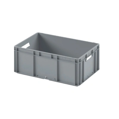 Евроконтейнер ЕС-6422.3 с усиленным дном и открытыми ручками, 600х400х220 мм 