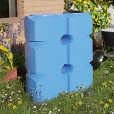 Ёмкость К 1000 л. вертикальная голубая