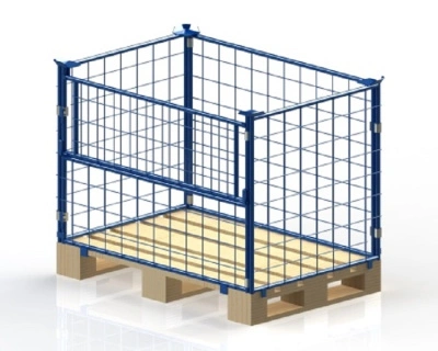 Ограждение для европоддона сетчатое ОПС 1 1200x800x860 мм Синий