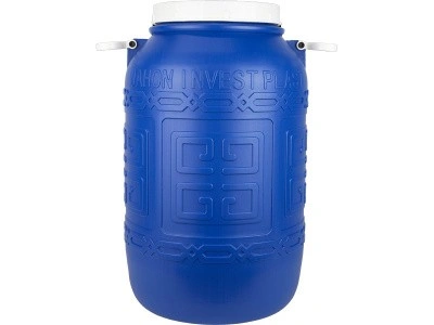 Бочка 40л. круглая, с винтовой крышкой, без вкладыша, с ручками, код: 35088