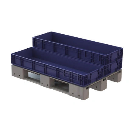 Ящик п/п 12415 R-KLT 1200х400х150 Синий