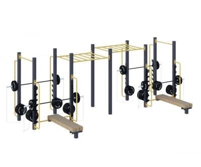 Уличный комплекс для воркаута «Фитнес-1» (25,4 м2)