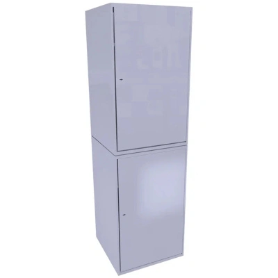 Шкаф для хранения бронежилетов и касок 2000x600x600 мм Светло-серый