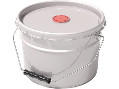 Ведро металл 10л. с крышкой-корона берикап 57мм, арт. ВМк 10б берикап 57мм, код: 25553