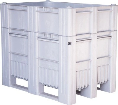 BoxPallet 1200х800х1035 сплошной, на полозьях, арт. C-Box 1208 S (1035) серый, код: 21331