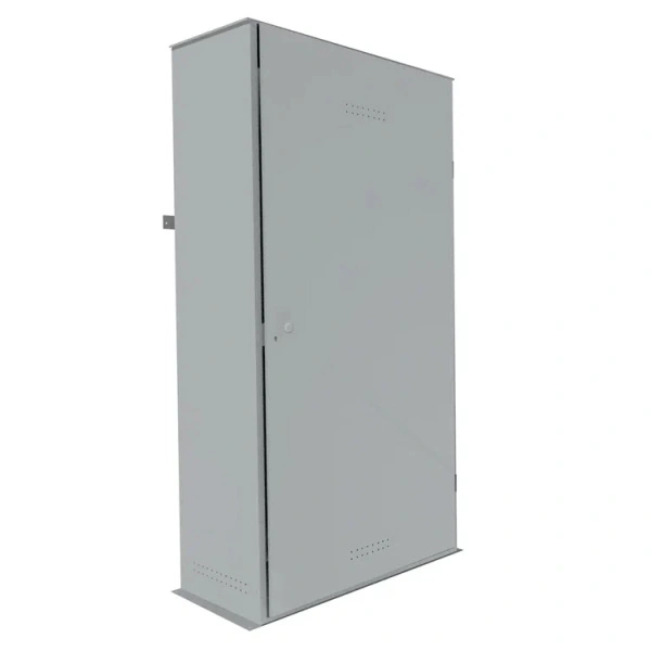 Шкаф металлический для 2х кислородных баллонов усиленный 1800x522x375 мм