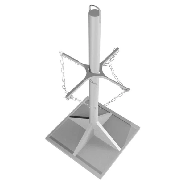 Стойка для баллонов ПБП-07 690x690x1300 мм Серый