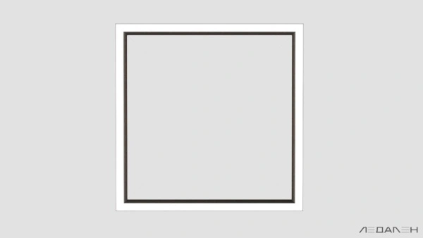 WOOD KVADRATO 6000K 58W Венге, корпус 