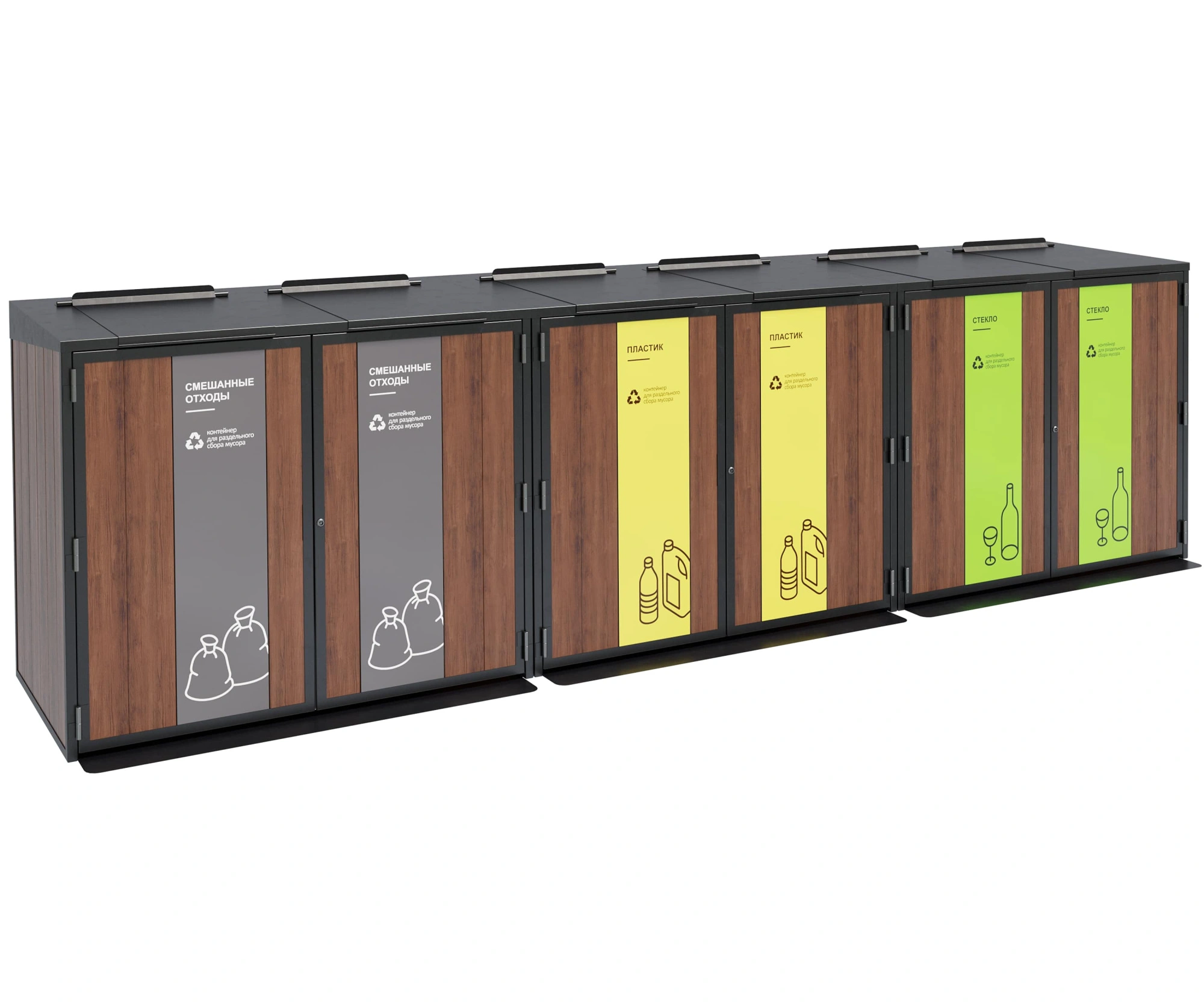 Контейнерный шкаф «Блок композит» Сталь, композит