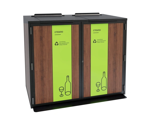 Контейнерный шкаф «Блок композит» Сталь, дерево