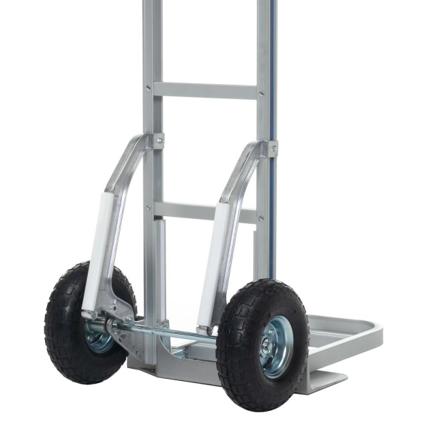 Тележка алюминиевая 2-х колесная с откидной полкой FW-88А