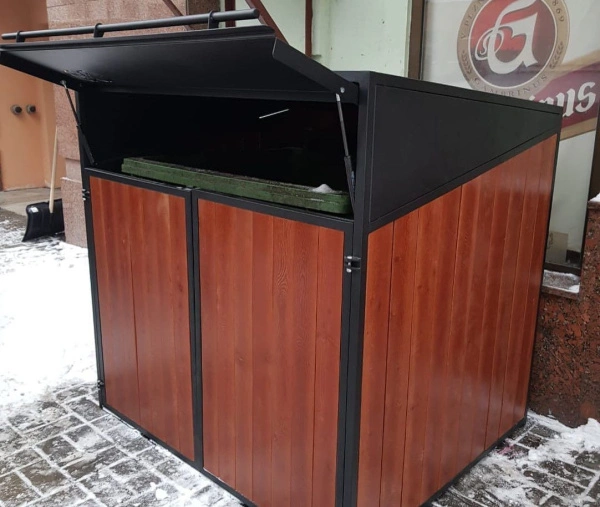 Контейнерный шкаф «Модуль XL» Сталь, сосна