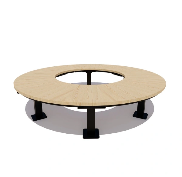 Радиусная скамейка «Смоленск»(лиственница)