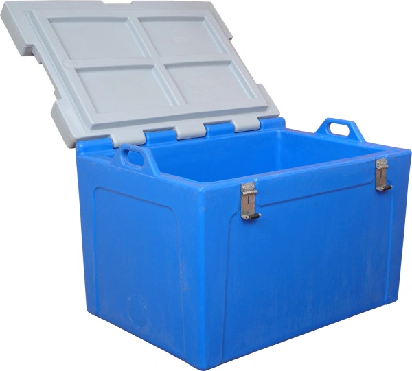 Контейнер 750х530х520 мм с крышкой, арт. RIC 100 синий, код: 01593