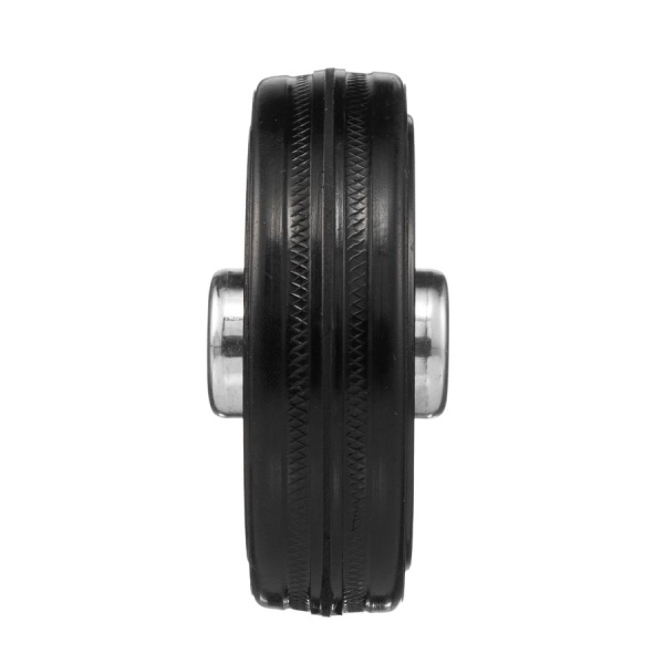 Колесо под ось 12мм Стелла-техник 4000-75 диаметр 75мм, грузоподъемность 50кг, резина, металл