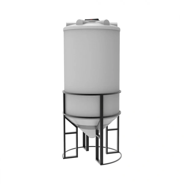 Емкость ФМ 2000 л под плотность до 1,2 г/см³ белая в обрешетке